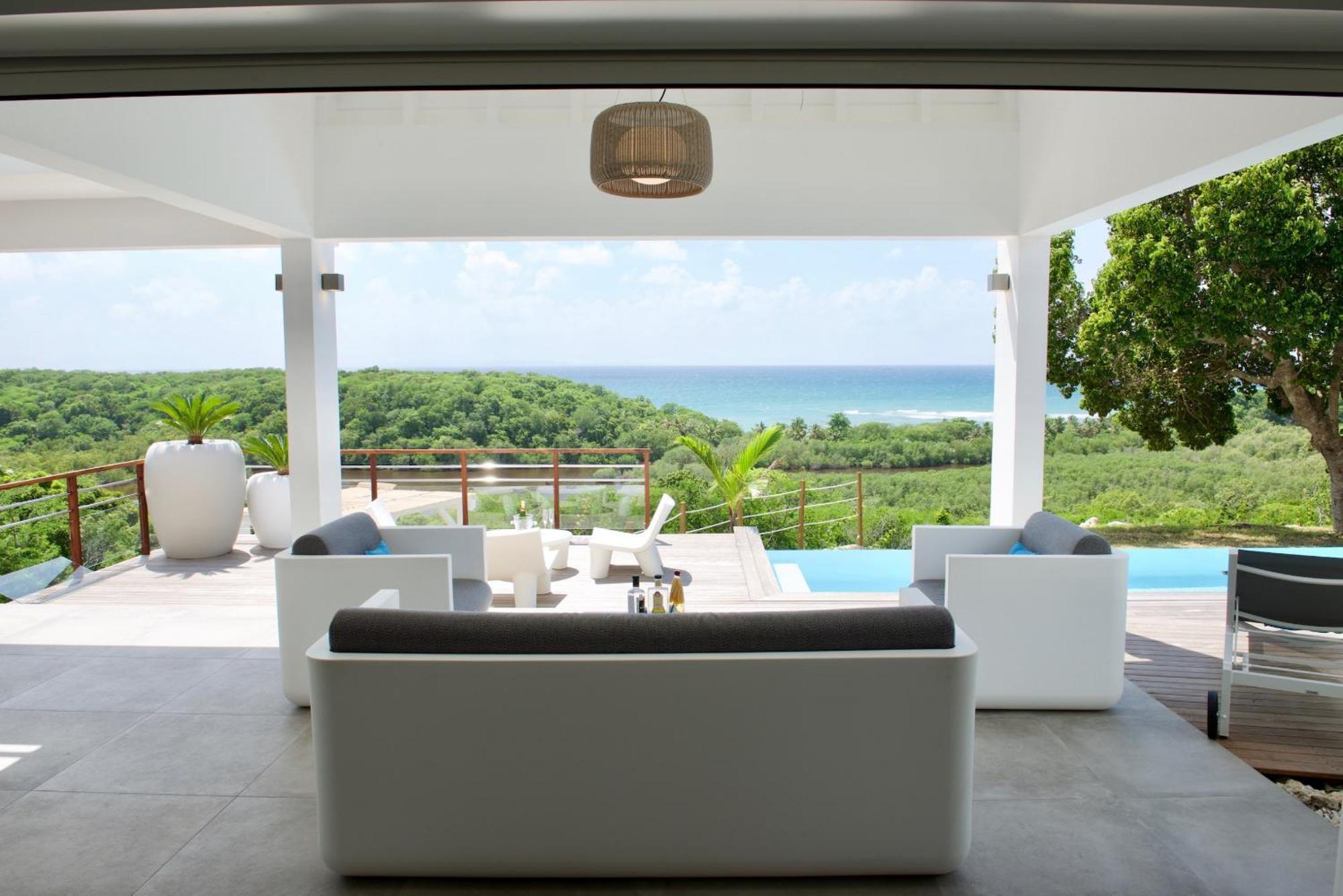 The View - Magnifique Villa Face A La Mer Sainte-Anne  Exterior foto