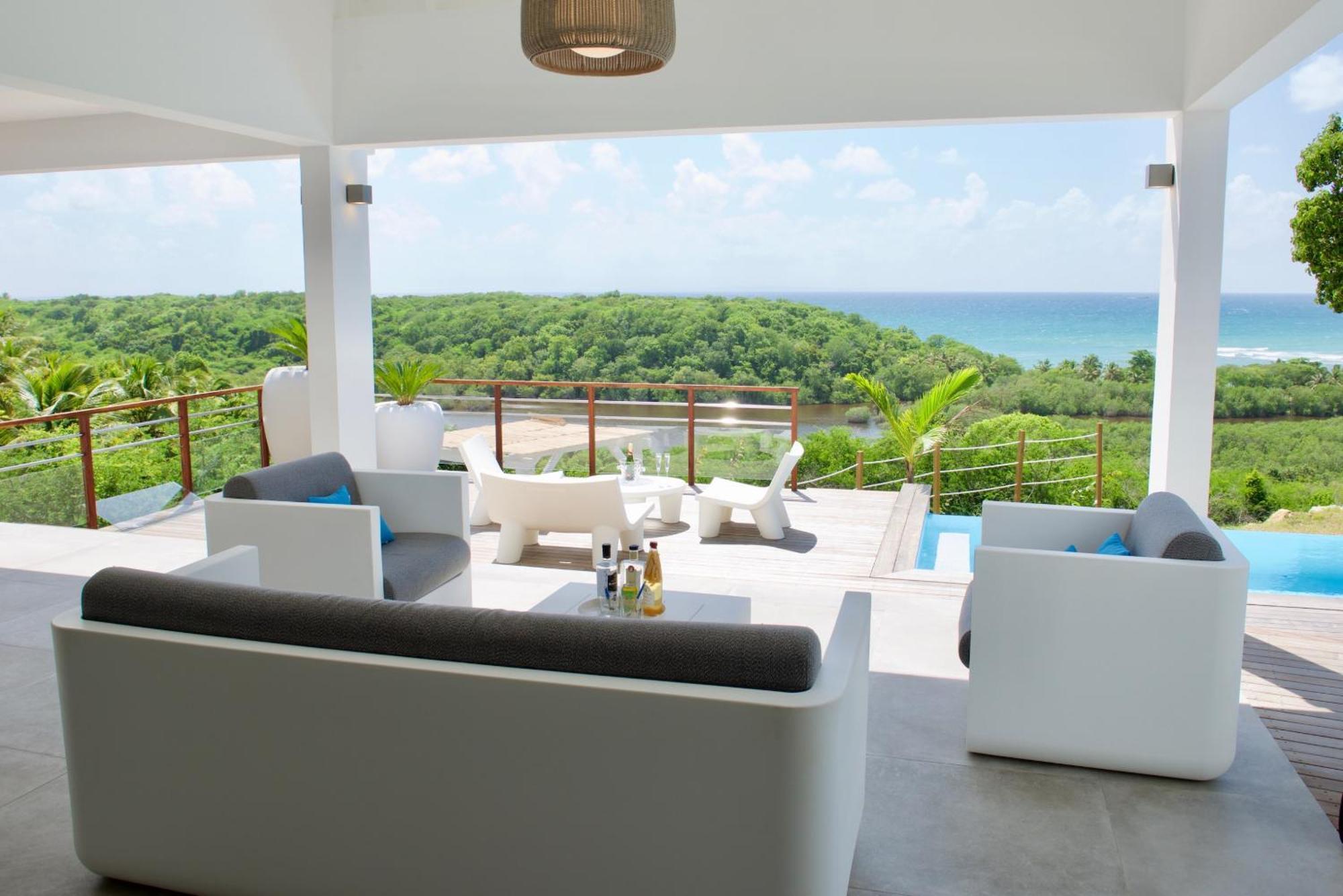 The View - Magnifique Villa Face A La Mer Sainte-Anne  Exterior foto