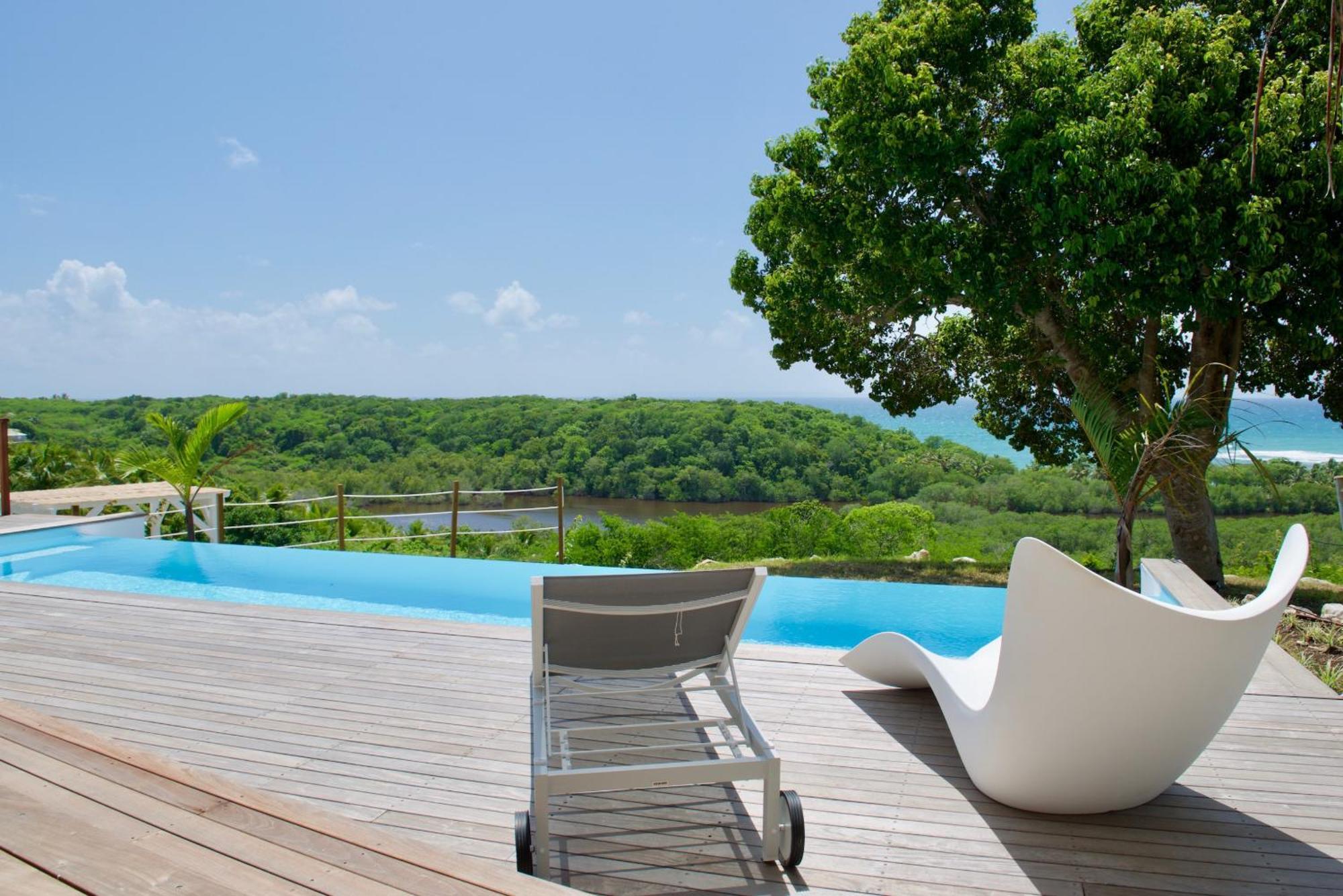 The View - Magnifique Villa Face A La Mer Sainte-Anne  Exterior foto